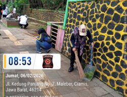 Tagana Ciamis Laksanakan Jumat Bersih Sesuai Instruksi Bupati