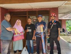 Tagana Ciamis Salurkan Bantuan Logistik Dari Dinsos, Bagi Warga Terdampak Pohon Tumbang Akibat Cuaca Ekstrem