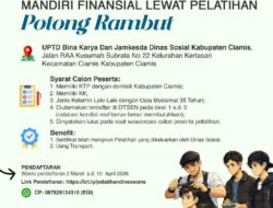 Peluang Emas Kemandirian Finansial, Dinas Sosial Ciamis Buka Pelatihan Potong Rambut Gratis