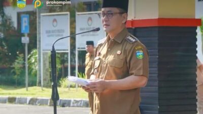 Bupati Tasikmalaya, Cecep Nurul Yakin menegaskan, BPD memiliki peran penting dalam mengawasi jalannya pemerintahan desa, termasuk penggunaan dana desa yang setiap tahun terus meningkat, Senin, 20 April 2026. (Foto: Prokopim Kabupaten Tasikmalaya/Adv)