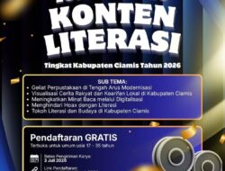 Lomba Video Konten Literasi 2026 Dibuka, Dispusip Ciamis Ajak Anak Muda Sebarkan Semangat Literasi Lewat Karya Kreatif 