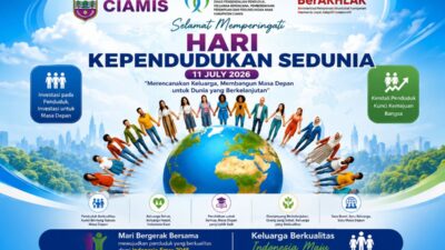 Hari Kependudukan Sedunia 2026, DP2KBP3A Ciamis Ajak Masyarakat Wujudkan Penduduk Berkualitas Menuju Indonesia Emas 2045
